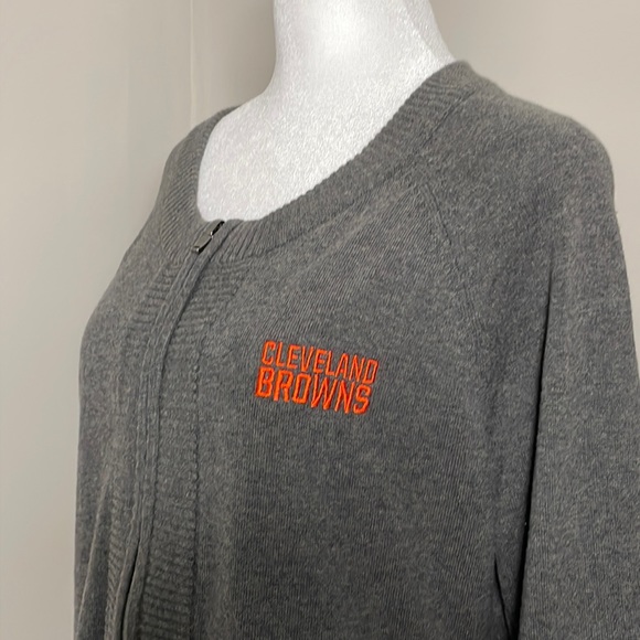 Cutter & Buck Jackets & Blazers - NWOT Cleveland Browns Cotton Knit Zip Up